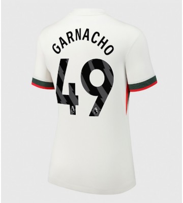 Chelsea Alejandro Garnacho #49 Segunda Equipación Mujer 2025-26 Manga Corta